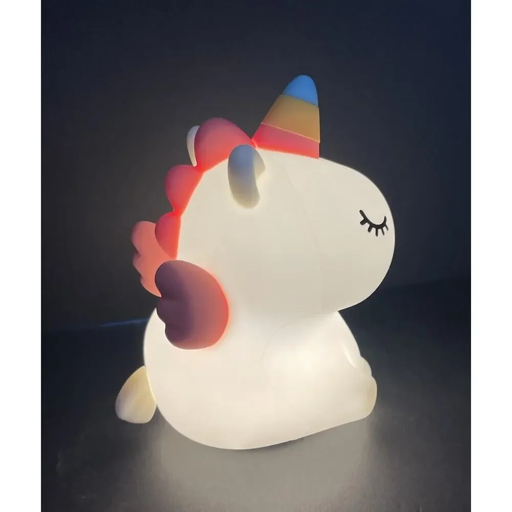 Cute Lamp, LED Squishy Animal Night Light for Kids Sleep, Sitting Unicorn